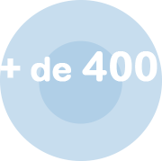 logo chiffre + de 400