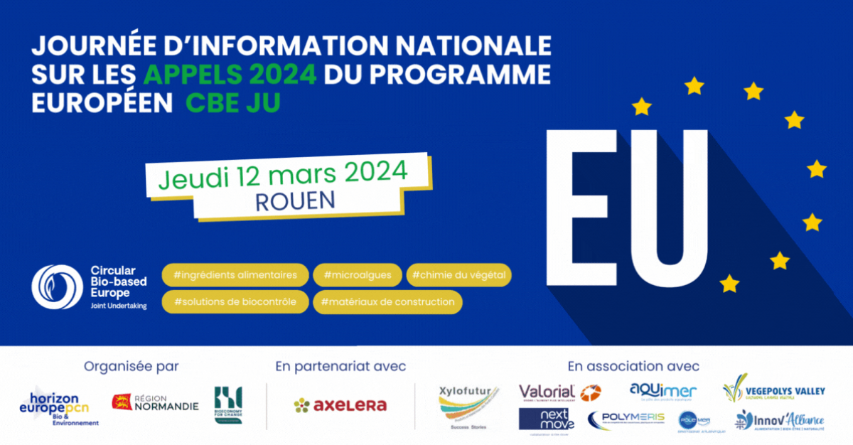 Journée d'information nationale sur les appels 2024 du programme européen CBE JU Journée d'information nationale sur les appels 2024 du programme européen CBE JU