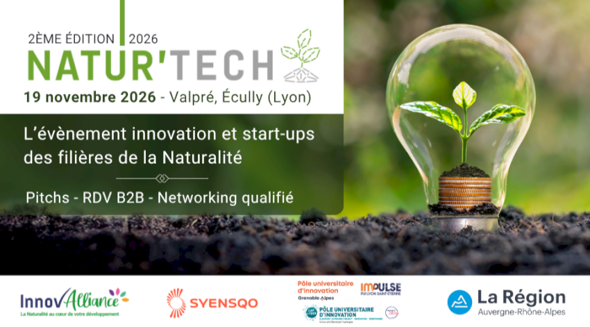 Natur’Tech 2026 – L’événement start-ups & écosystème de la Naturalité Natur’Tech 2026 – L’événement start-ups & écosystème de la Naturalité