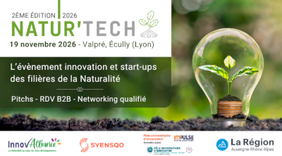 Natur’Tech 2026 – L’événement start-ups & écosystème de la Naturalité Natur’Tech 2026 – L’événement start-ups & écosystème de la Naturalité