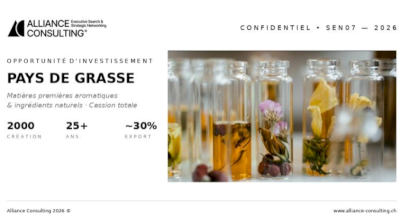 Reprise d’une société dans le Pays de Grasse Reprise d’une société dans le Pays de Grasse
